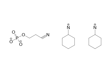 HYDRACRYLONITRILE, DIHYDROGEN PHOSPHATE (ESTER), COMPOUNDWITH CYCLOHEXYLAMINE (1:2)