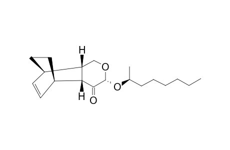 (3R,4AR,5S,8R,8AS)-3-[(R)-2'-OCTYLOXY]-4A,5,8,8A-TETRAHYDRO-5,8-ETHANO-1H-2-BENZOPYRAN-4(3H)-ONE;ALPHA-ENDO-ADDUCT