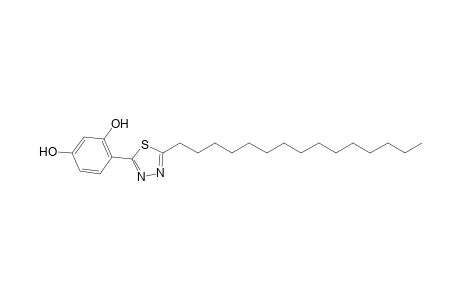 2-(2,4-Dihydroxyphenyl)-5-(pentadecyl)-1,3,4-thiadiazole