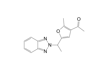 1-(5-(1-(2H-benzo[d][1,2,3]triazol-2-yl)ethyl)-2-methylfuran-3-yl)ethan-1-one