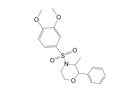 4-[(3,4-dimethoxybenzene)sulfonyl]-3-methyl-2-phenylmorpholine