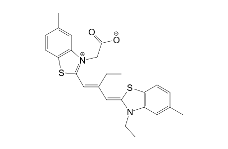 2-[2-[3-(Carboxymethyl)-5-methyl-2(3H)-benzothiazolylidenemethyl]-1-butenyl]-3-ethyl-5-methylbenzothiazolium hydroxide inner salt