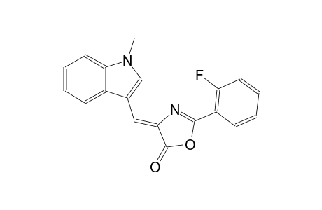 5(4H)-oxazolone, 2-(2-fluorophenyl)-4-[(1-methyl-1H-indol-3-yl)methylene]-, (4Z)-