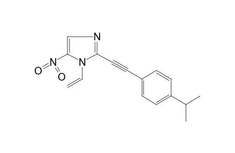 2-[(p-cumenyl)ethynyl]-5-nitro-1-vinylimidazole