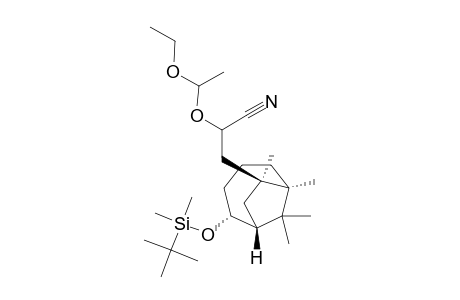 (1R*,2R*,6R*,7S*)-2-(tert-Butyldimethylsiloxy)-7-[2-cyano-2-(1-ethoxyethoxy)ethyl]-6,7,9,9-tetramethylbicyclo[4.2.1]nonane