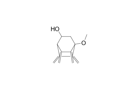 (+-)-4-Methoxy-5,6,7,8-tetramethylidenebicyclo[2.2.2]octan-2-ol