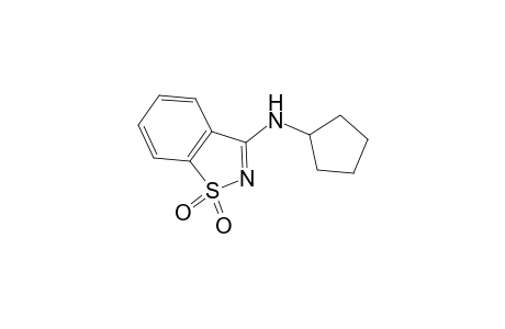 N-Cyclopentyl-1,2-benzisothiazol-3-amine 1,1-dioxide