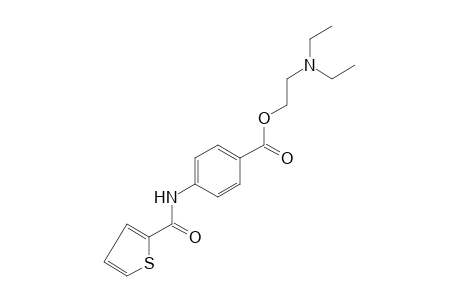 p-(2-Thiophenecarboxamido)benzoic acid, 2-(diethylamino)ethyl ester