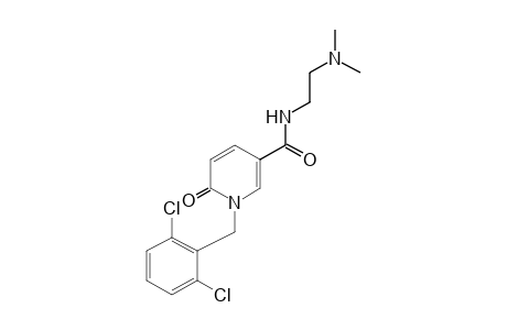 1-(2,6-DICHLOROBENZYL)-1,6-DIHYDRO-N-[2-(DIMETHYLAMINO)ETHYL]-6-OXONICOTINAMIDE