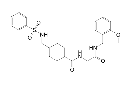 cyclohexanecarboxamide, N-[2-[[(2-methoxyphenyl)methyl]amino]-2-oxoethyl]-4-[[(phenylsulfonyl)amino]methyl]-