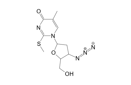 1-(3-Azido-2,3-dideoxy-.alpha.-D-erythropentofuranosyl)-5-methyl-2-methylthiopyrimidin-4(1H)-one