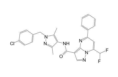 N-[1-(4-chlorobenzyl)-3,5-dimethyl-1H-pyrazol-4-yl]-7-(difluoromethyl)-5-phenylpyrazolo[1,5-a]pyrimidine-3-carboxamide