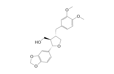 (2SR,3RS,4SR)-[2-Benzo[1,3]dioxol-5-yl-2-(3,4-dimethoxyphenylmethyl)tetrahydrofuran-3-yl]methanol