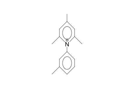 2,4,6-Trimethyl-1-(3-tolyl)-pyridinium cation