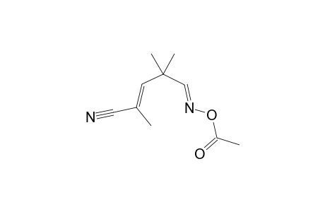 (E)-N-Acetoxy-3,3-dimethyl-5-cyano-1-azahexa-1,4-diene