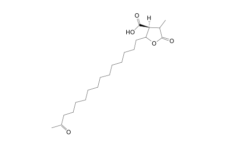 (S)-4-(Hydroxycarbonyl)-3-methyl-2-oxo-5-(14'-oxopentadecyl)-tetrahydrofuran