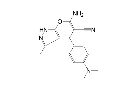 pyrano[2,3-c]pyrazole-5-carbonitrile, 6-amino-4-[4-(dimethylamino)phenyl]-1,4-dihydro-3-methyl-
