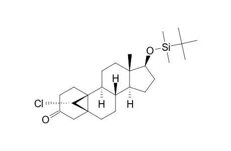 17-BETA-(TERT.-BUTYLDIMETHYLSILYLOXY)-19(S)-CHLORO-5-BETA,19-CYClOANDROSTAN-3-ONE