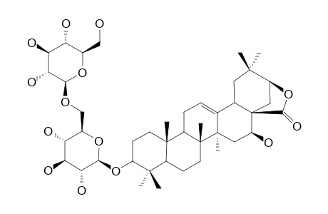 PROACACIASIDE-I;ACACIC-ACID-LACTONE-3-O-BETA-D-GLUCOPYRANOSYL-(1->6)-BETA-D-GLUCOPYRANOSIDE