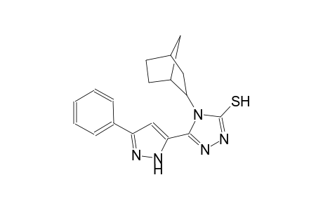 4-bicyclo[2.2.1]hept-2-yl-5-(3-phenyl-1H-pyrazol-5-yl)-4H-1,2,4-triazol-3-yl hydrosulfide