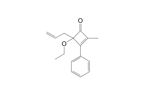 4-Ethoxy-2-methyl-3-phenyl-4-(2-propenyl)-2-cyclobutenone