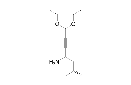 7,7-Diethoxy-2-methylhept-1-en-5-yn-4-ylamine