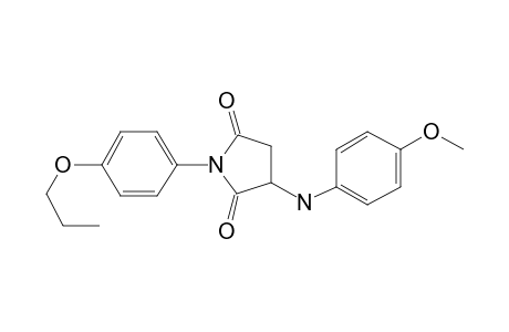 Pyrrolidine-2,5-dione, 3-(4-methoxyphenylamino)-1-(4-propoxyphenyl)-