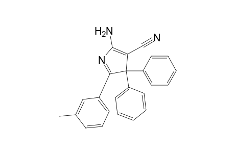 2-Amino-5-(3-methylphenyl)-4,4-diphenyl-3-pyrrolecarbonitrile