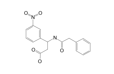 Propionic acid, 3-(3-nitrophenyl)-3-phenylacetylamino-