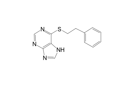 6-[(2-Phenylethyl)sulfanyl]-7H-purine