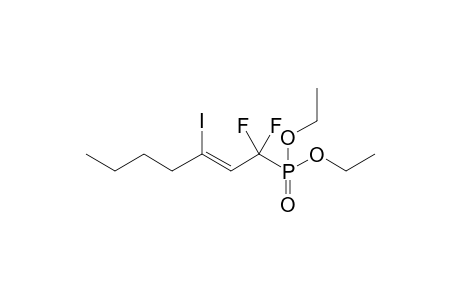 Diethyl 1,1-difluoro-3-iodohept-2-en-1-phosphonate