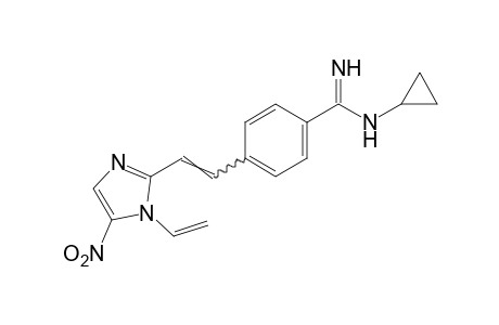 N-cyclopropyl-p-[2-(5-nitro-1-vinylimidazol-2-yl)vinyl]benzamidine