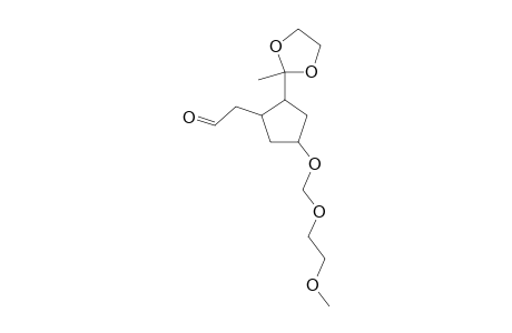 Cyclopentane, 1-(S)-(2-methyl-1,3-dioxolan-2-yl)-2-(R)-formylmethyl-4-(R)-(2-methoxyethoxymethoxy)-