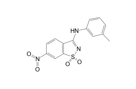 N-(3-methylphenyl)-6-nitro-1,2-benzisothiazol-3-amine 1,1-dioxide