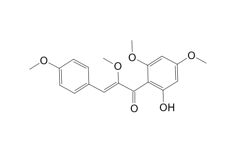 (2Z)-1-(2-Hydroxy-4,6-dimethoxyphenyl)-2-methoxy-3-(4-methoxyphenyl)-2-propen-1-one