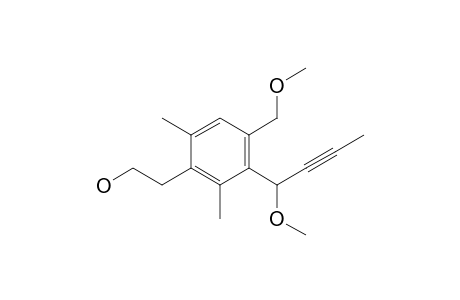 Benzeneethanol, 3-(1-methoxy-2-butynyl)-4-(methoxymethyl)-2,6-dimethyl-