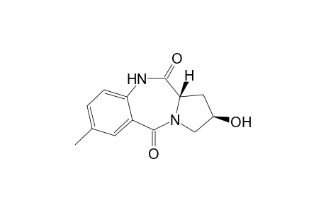 (2R,11AS)-7-METHYL-2-HYDROXY-1,2,3,10,11,11A-HEXAHYDROPYRROLO-[2,1-C]-[1,4]-BENZODIAZEPIN-5,11-DIONE