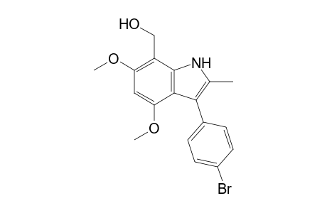 3-(4-Bromophenyl)-7-hydroxymethyl-4,6-dimethoxy-2-methylindole