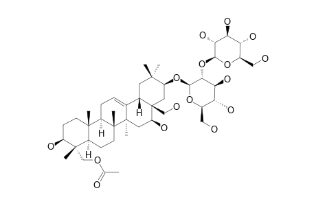 PLEUROSAPONIN-D;21-O-BETA-D-GLUCOPYRANOSYL-(1->2)-BETA-D-GLUCOPYRANOSYL-23-ACETOXYL-3-BETA,16-BETA,21-BETA,28-TETRAHYDROXY-OLEAN-12-EN