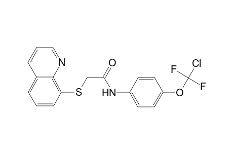 Acetamide, N-[4-(chlorodifluoromethoxy)phenyl]-2-(quinolin-8-ylsulfanyl)-