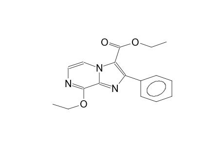 8-ETHOXY-3-ETHOXYCARBONYL-2-PHENYLIMIDAZO-[1,2-A]-PYRAZINE