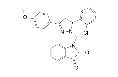 1-{[5-(2-chlorophenyl)-3-(4-methoxyphenyl)-4,5-dihydro-1H-pyrazol-1-yl]methyl}-1H-indole-2,3-dione