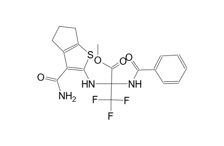 methyl 2-{[3-(aminocarbonyl)-5,6-dihydro-4H-cyclopenta[b]thien-2-yl]amino}-2-(benzoylamino)-3,3,3-trifluoropropanoate