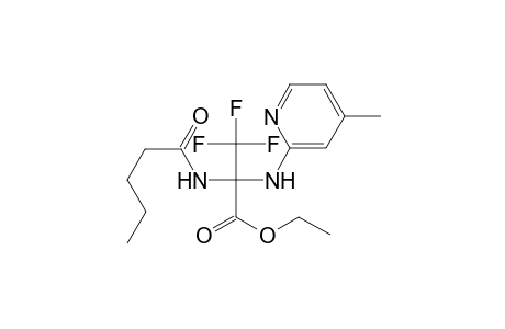 Propionic acid, 3,3,3-trifluoro-2-(4-methylpyridin-2-ylamino)-2-pentanoylamino-, ethyl ester