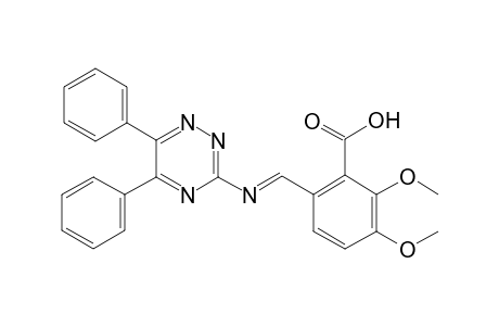 benzoic acid, 6-[(E)-[(5,6-diphenyl-1,2,4-triazin-3-yl)imino]methyl]-2,3-dimethoxy-