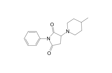 2,5-Pyrrolidinedione, 3-(4-methyl-1-piperidinyl)-1-phenyl-