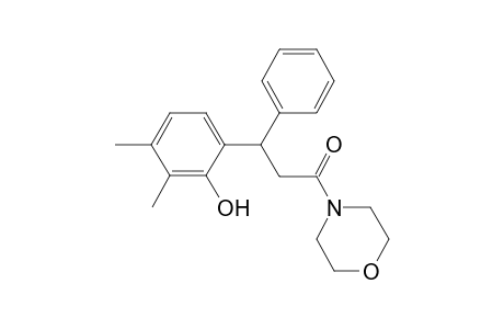 2,3-Dimethyl-6-[3-(4-morpholinyl)-3-oxo-1-phenylpropyl]phenol