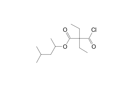 Diethylmalonic acid, monochloride, 4-methylpent-2-yl ester