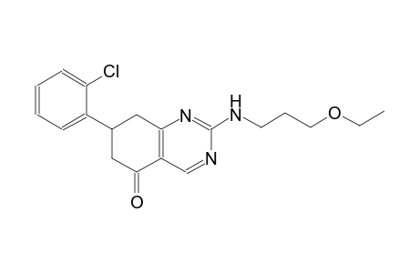 7-(2-chlorophenyl)-2-[(3-ethoxypropyl)amino]-7,8-dihydro-5(6H)-quinazolinone