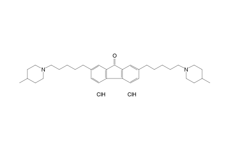 2,7-bis[5-(4-Methylpiperidino)pentyl]fluoren-9-one, dihydrochloride